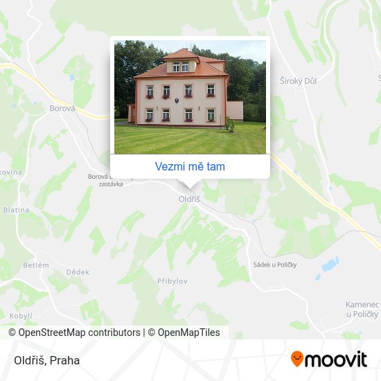 Oldřiš mapa