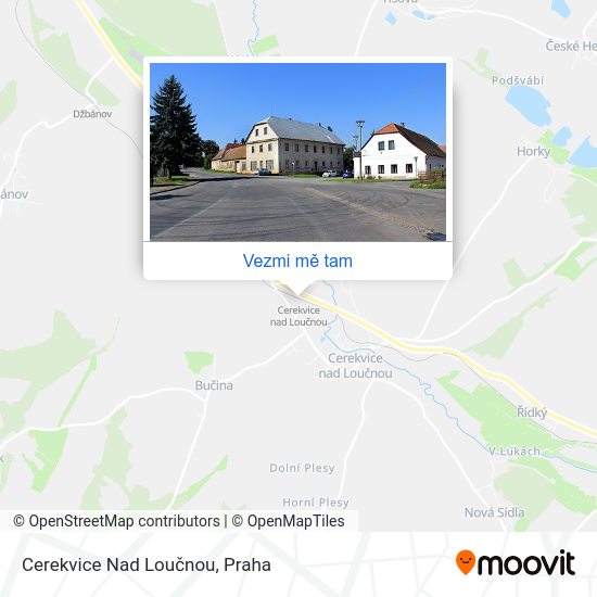 Cerekvice Nad Loučnou mapa