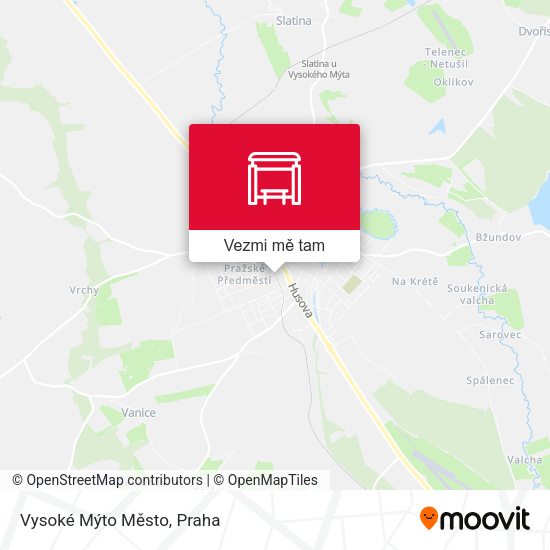 Vysoké Mýto Město mapa
