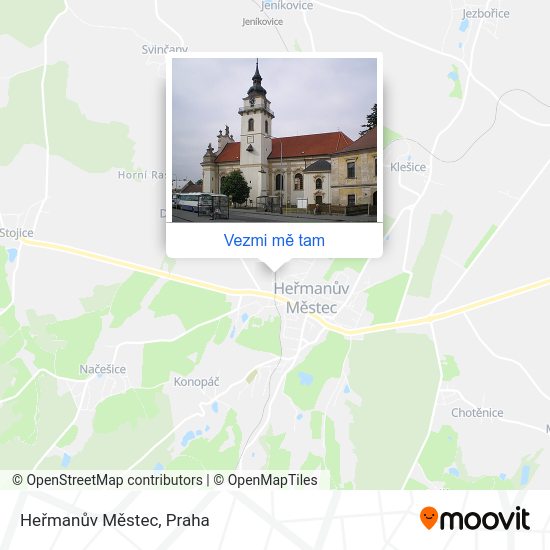 Heřmanův Městec mapa