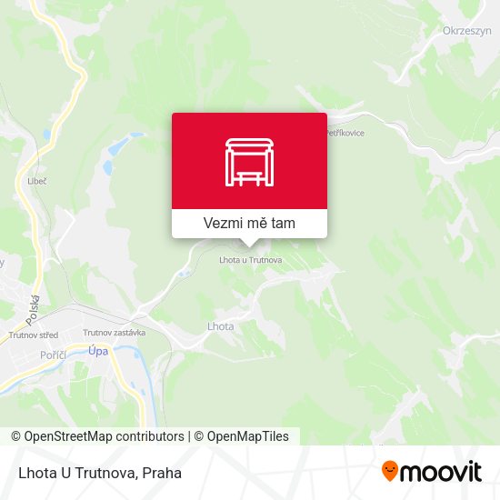 Lhota U Trutnova mapa