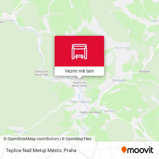 Teplice Nad Metují Město mapa