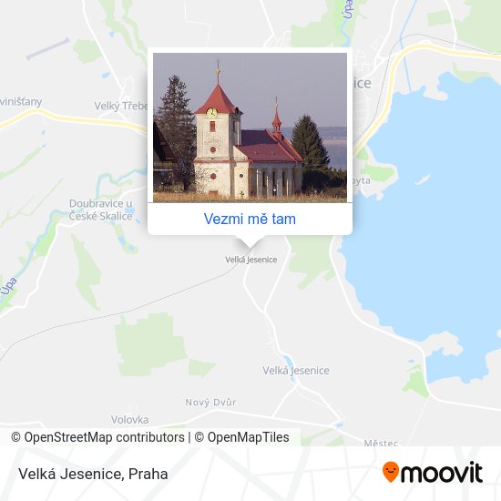 Velká Jesenice mapa
