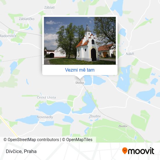 Dívčice mapa