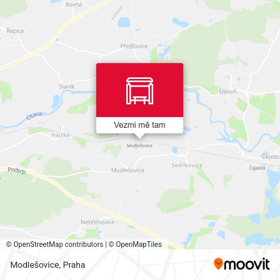 Modlešovice mapa