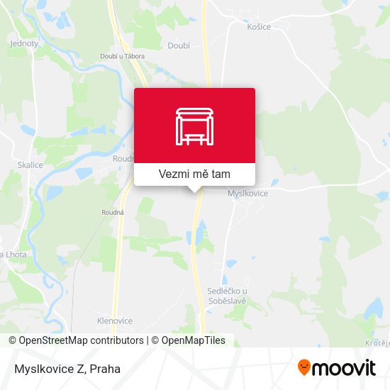 Myslkovice Z mapa