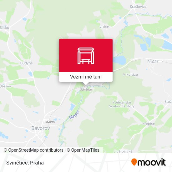Svinětice mapa