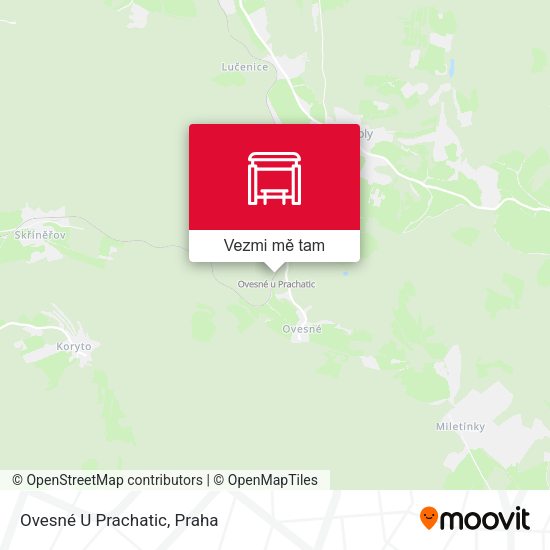 Ovesné U Prachatic mapa
