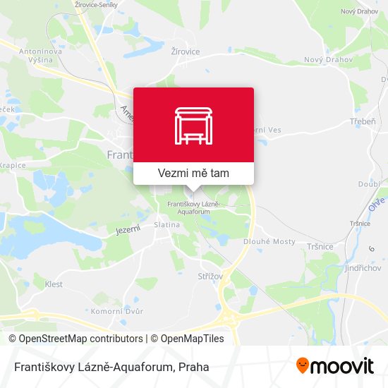 Františkovy Lázně-Aquaforum mapa