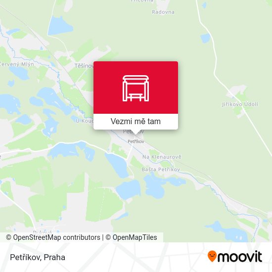Petříkov mapa