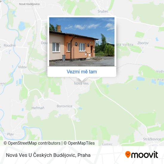 Nová Ves U Českých Budějovic mapa