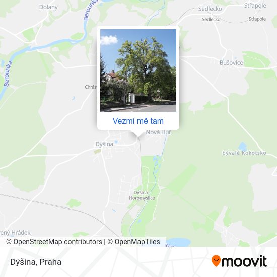 Dýšina mapa