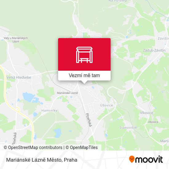 Mariánské Lázně Město mapa