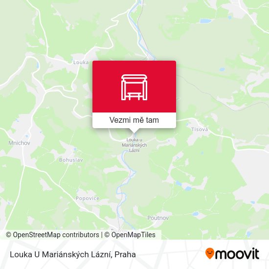 Louka U Mariánských Lázní mapa