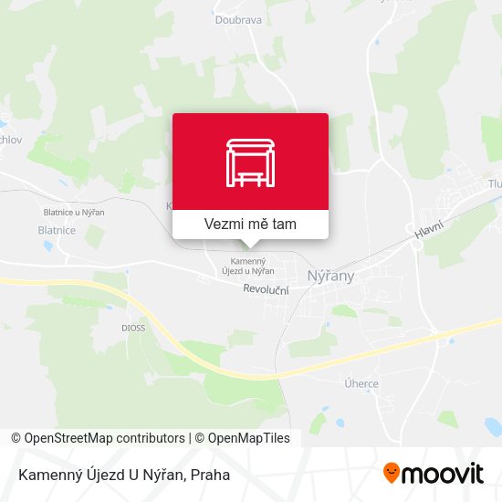 Kamenný Újezd U Nýřan mapa