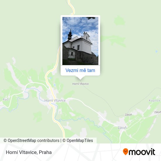 Horní Vltavice mapa