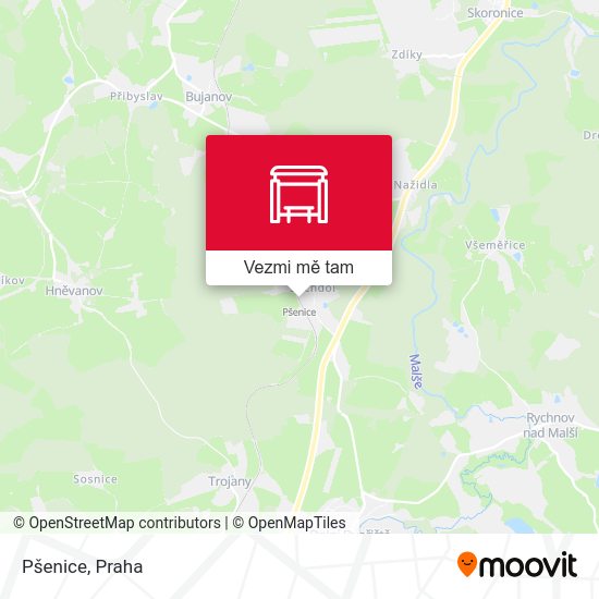 Pšenice mapa