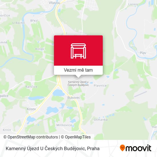 Kamenný Újezd U Českých Budějovic mapa