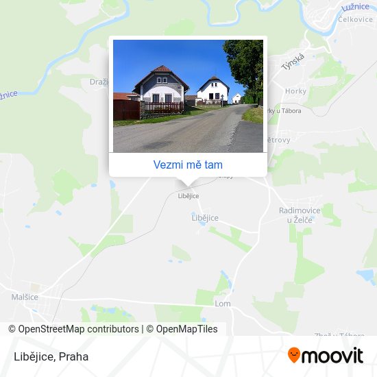 Libějice mapa