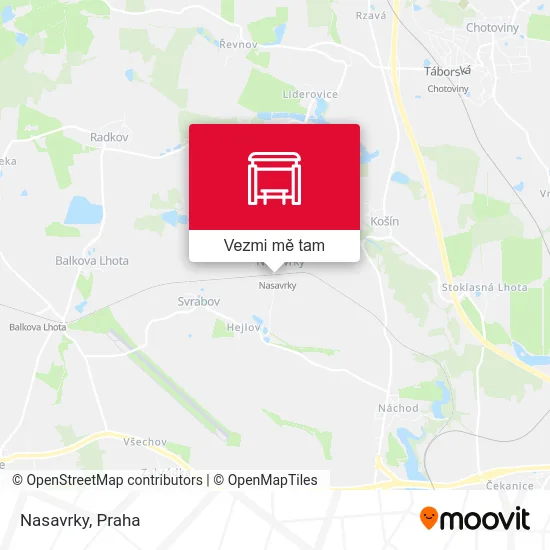 Nasavrky mapa