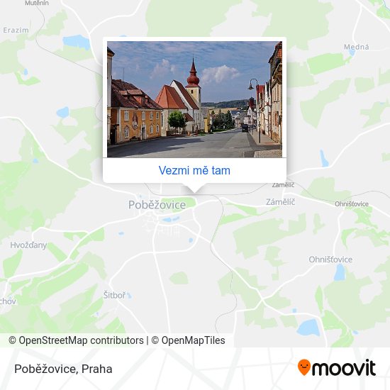 Poběžovice mapa
