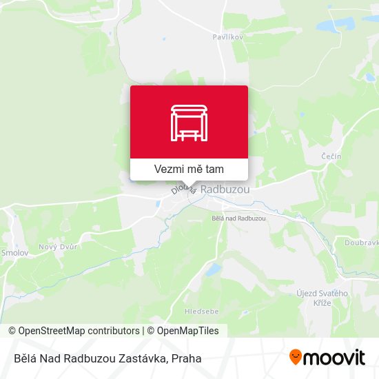 Bělá Nad Radbuzou Zastávka mapa