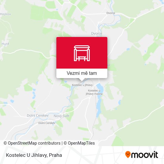Kostelec U Jihlavy mapa