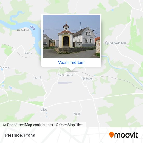 Plešnice mapa