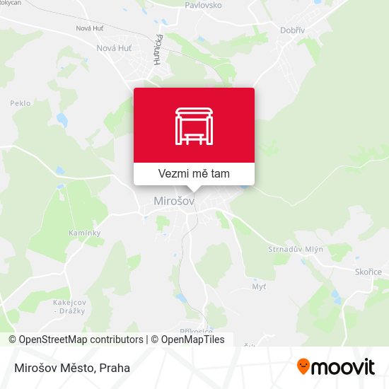 Mirošov Město mapa