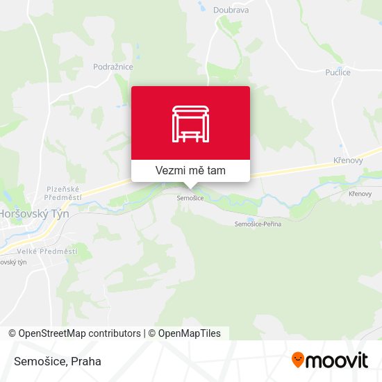 Semošice mapa