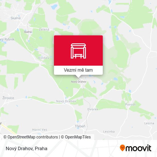 Nový Drahov mapa