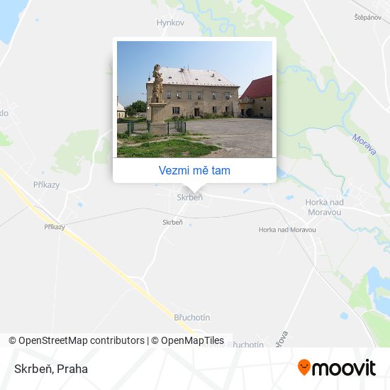 Skrbeň mapa