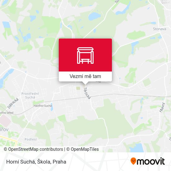 Horní Suchá, Škola mapa