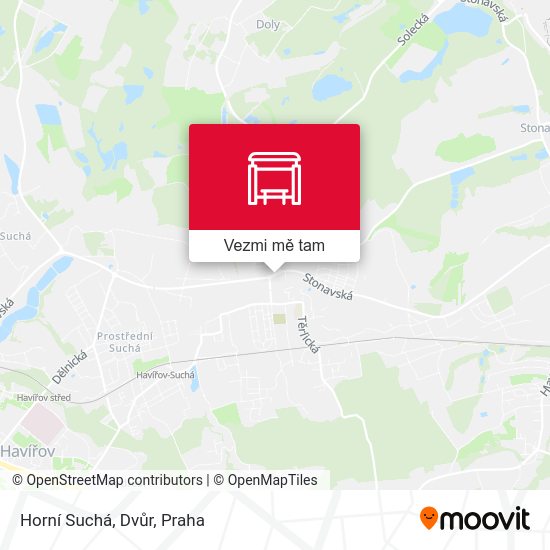 Horní Suchá, Dvůr mapa
