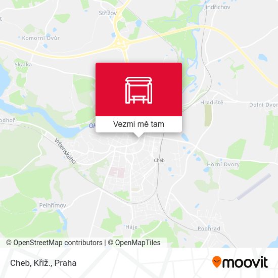 Cheb, Křiž. mapa