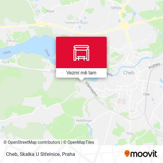Cheb, Skalka U Střelnice mapa