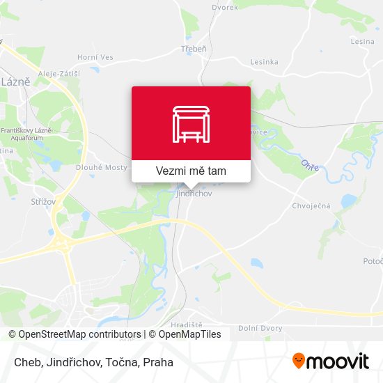 Cheb, Jindřichov, Točna mapa