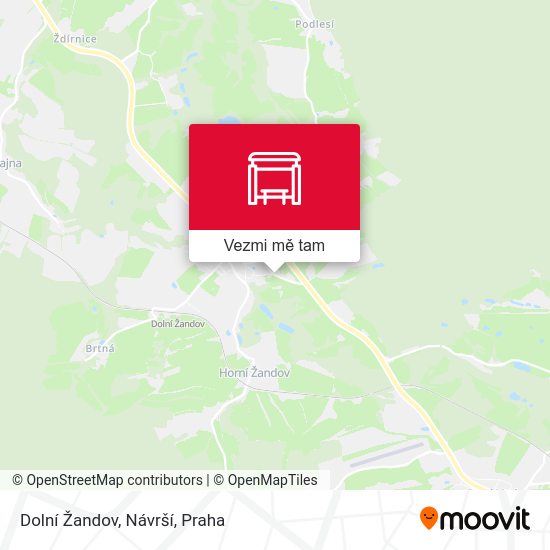 Dolní Žandov, Návrší mapa