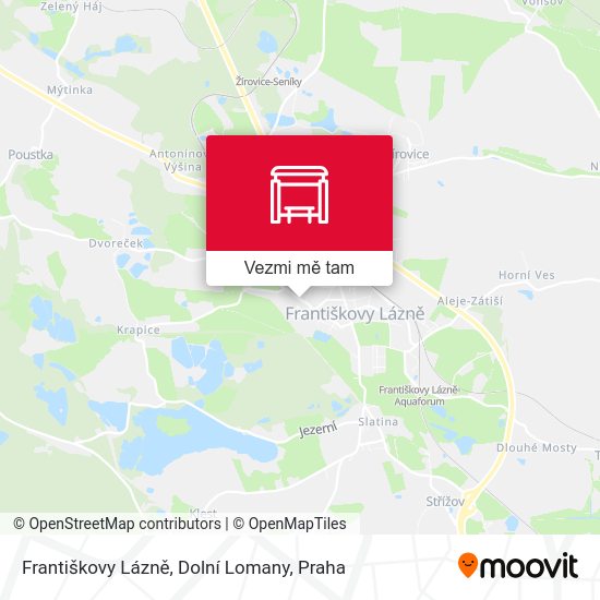 Františkovy Lázně, Dolní Lomany mapa