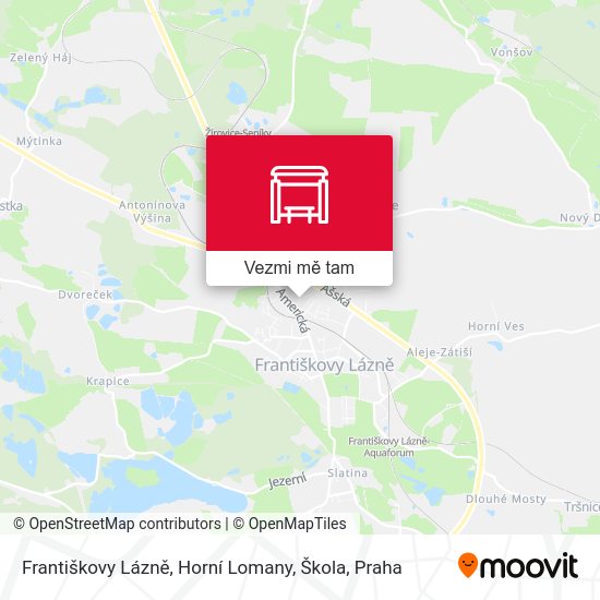Františkovy Lázně, Horní Lomany, Škola mapa