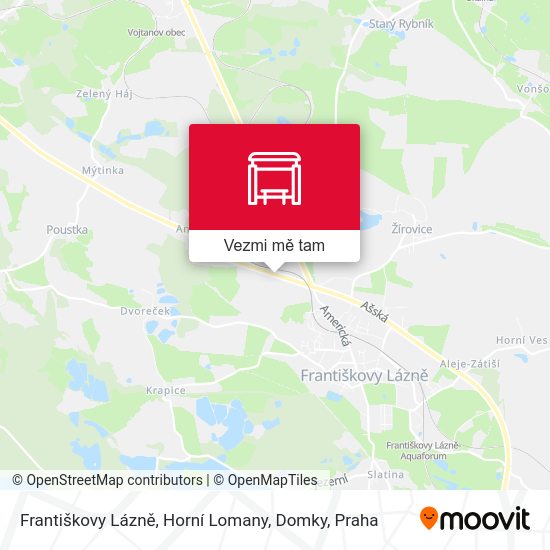 Františkovy Lázně, Horní Lomany, Domky mapa