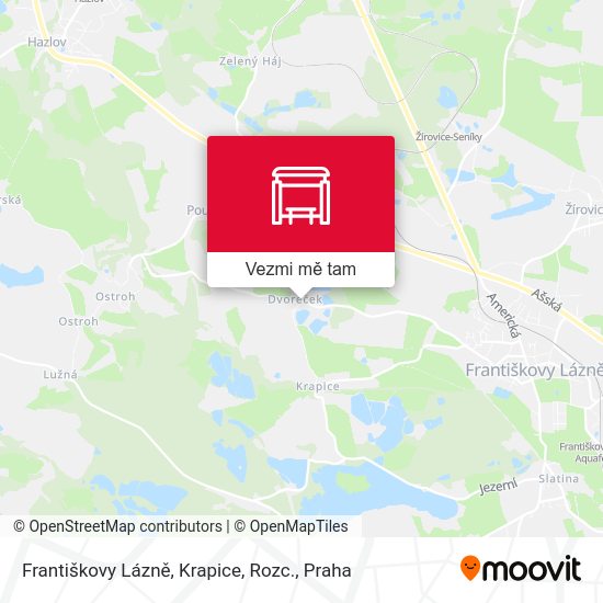Františkovy Lázně, Krapice, Rozc. mapa