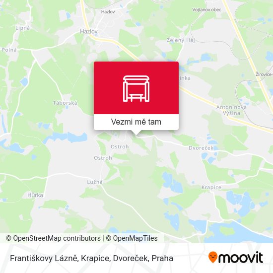 Františkovy Lázně, Krapice, Dvoreček mapa