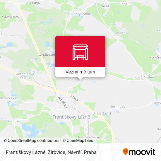 Františkovy Lázně, Žírovice, Návrší mapa