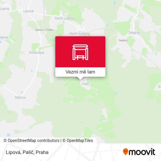 Lipová, Palič mapa