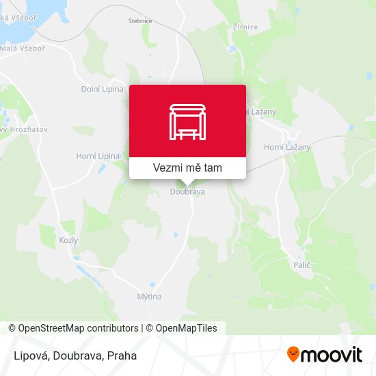 Lipová, Doubrava mapa