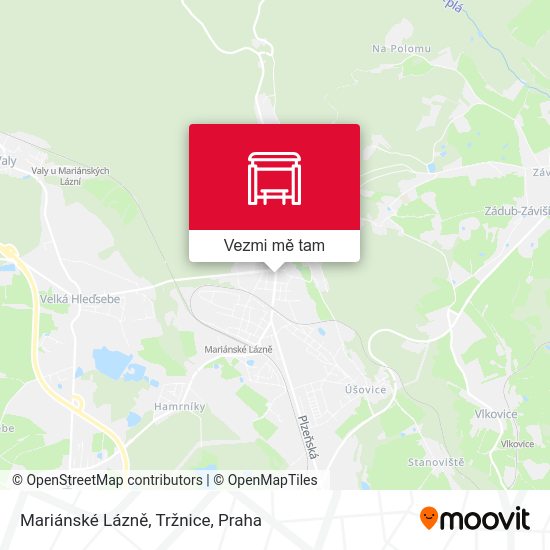 Mariánské Lázně, Tržnice mapa