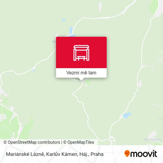 Mariánské Lázně, Karlův Kámen, Háj. mapa