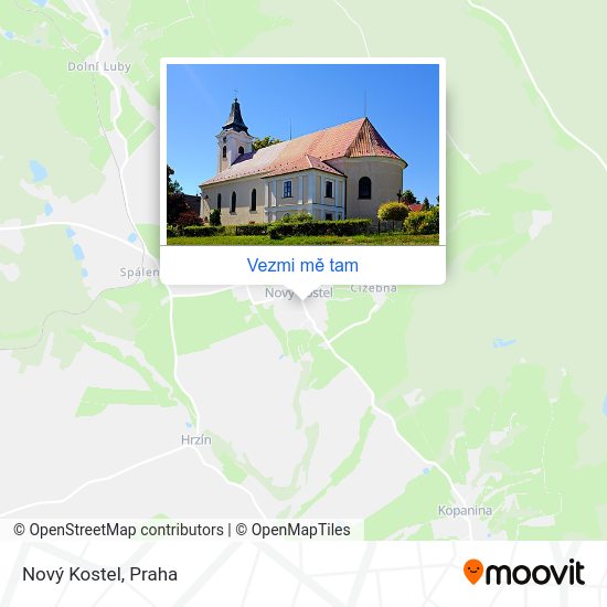 Nový Kostel mapa