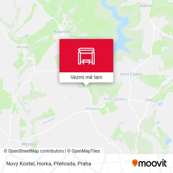 Nový Kostel, Horka, Přehrada mapa